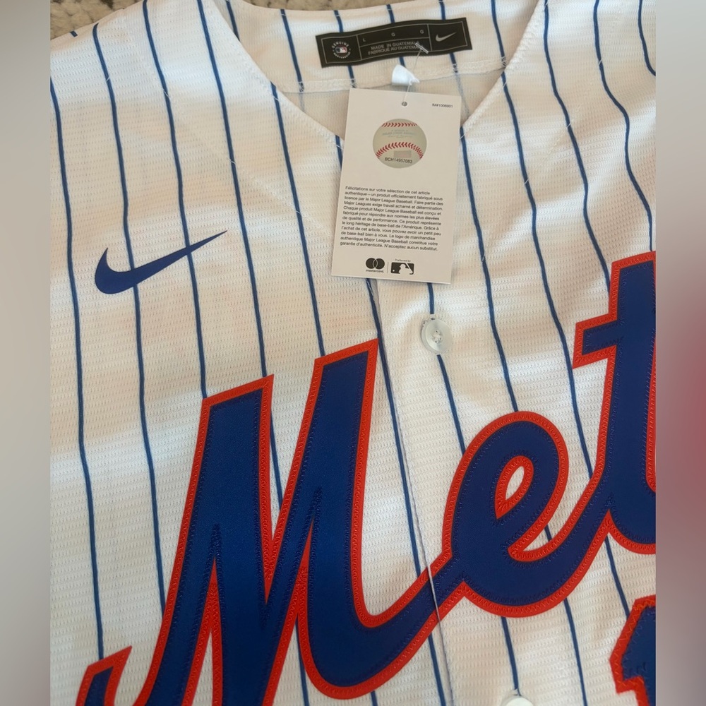 Nike Authentic New York Mets Bo Bichette #19 MLB Baseball Jersey Men's Sz: L - Picture 4 of 9